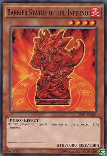 Barrier Statue of the Inferno [OP04-EN018] Common | Jomio and Rueliete's Cards and Comics