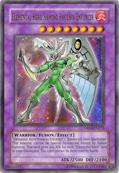 Elemental HERO Shining Phoenix Enforcer [DR04-EN213] Ultra Rare | Jomio and Rueliete's Cards and Comics
