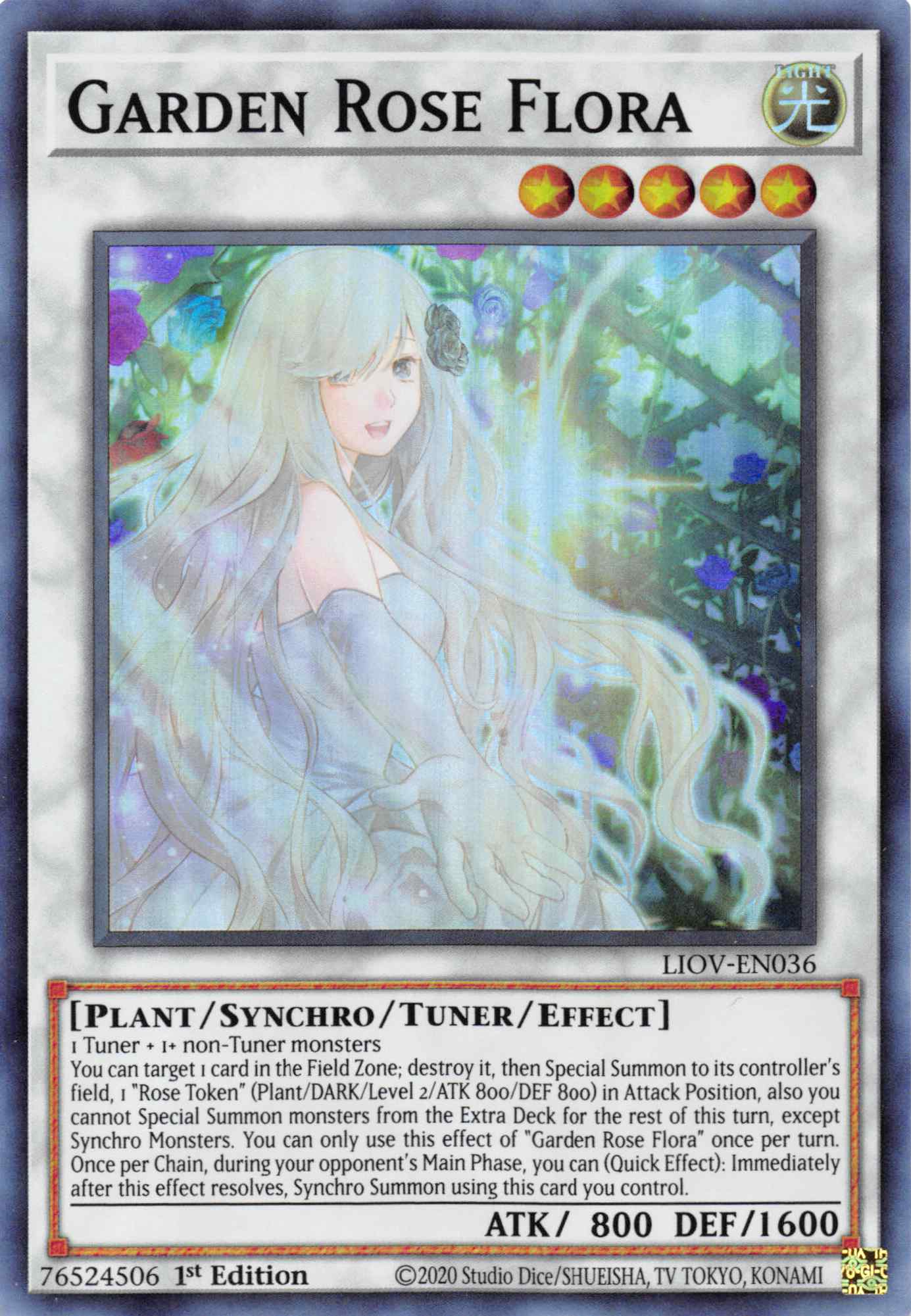 Garden Rose Flora [LIOV-EN036] Super Rare | Jomio and Rueliete's Cards and Comics