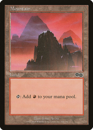 Mountain (344) [Urza's Saga] | Jomio and Rueliete's Cards and Comics
