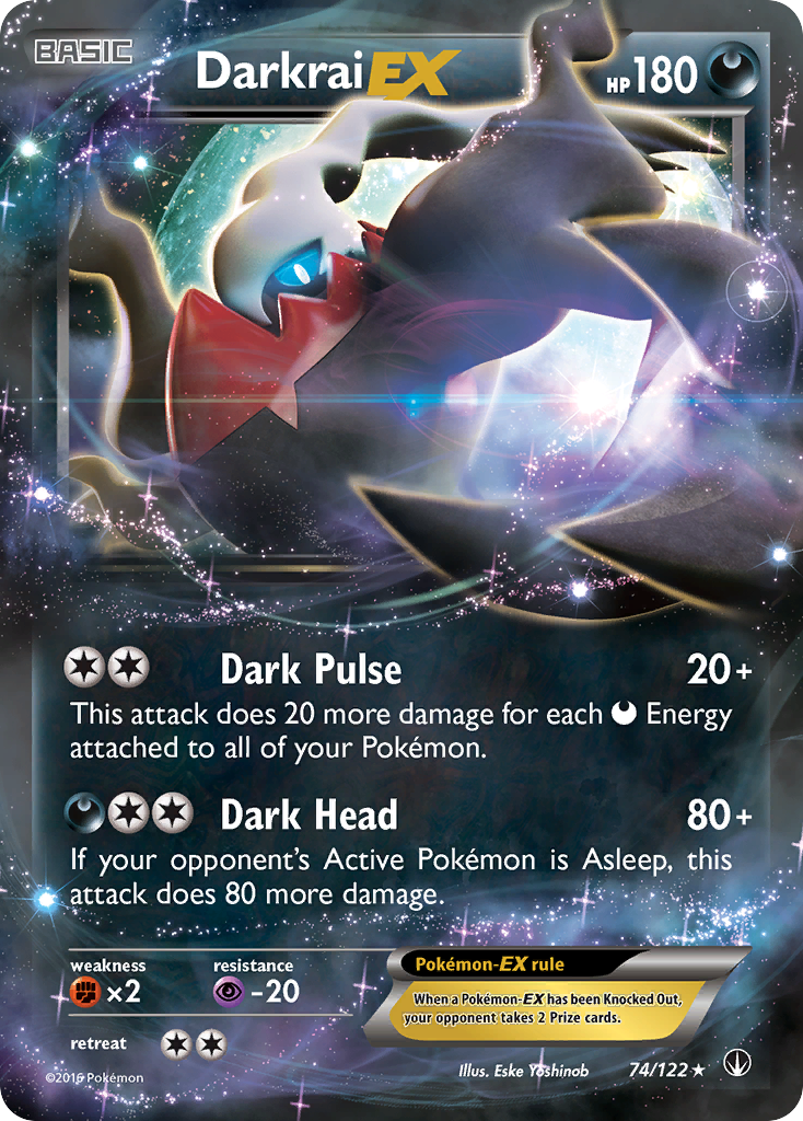 Darkrai EX (74/122) [XY: BREAKpoint] | Jomio and Rueliete's Cards and Comics