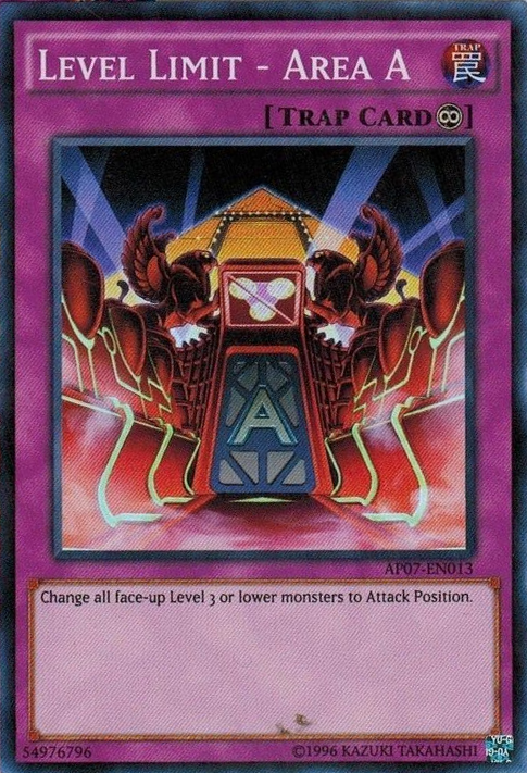 Level Limit - Area A [AP07-EN013] Super Rare | Jomio and Rueliete's Cards and Comics