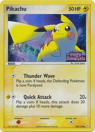 Pikachu (78/110) (Stamped) [EX: Holon Phantoms] | Jomio and Rueliete's Cards and Comics