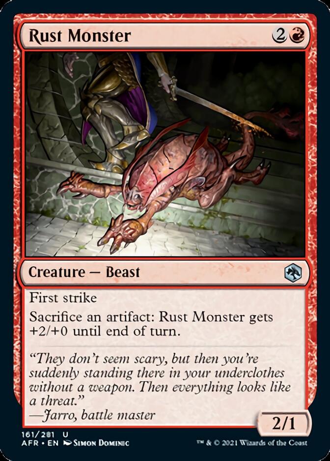 Rust Monster [Dungeons & Dragons: Adventures in the Forgotten Realms] | Jomio and Rueliete's Cards and Comics