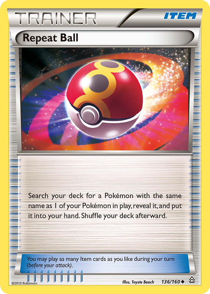 Repeat Ball (136/160) [XY: Primal Clash] | Jomio and Rueliete's Cards and Comics
