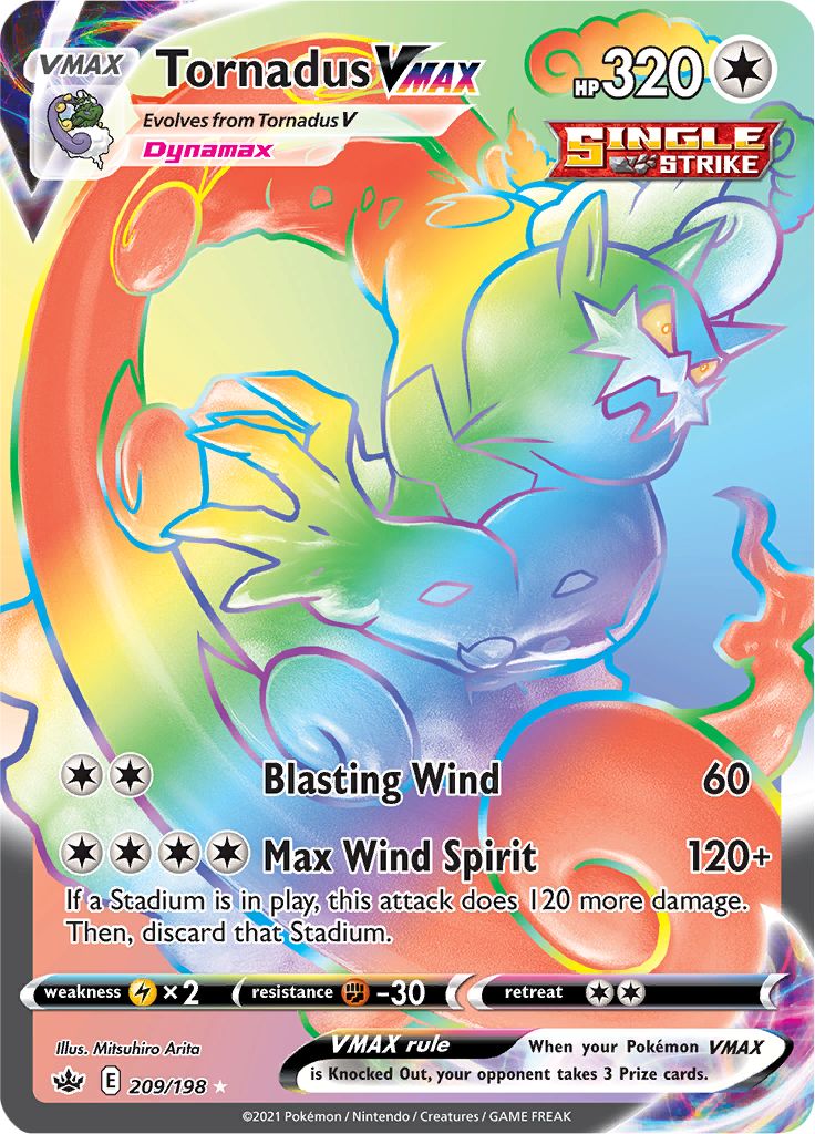 Tornadus VMAX (209/198) [Sword & Shield: Chilling Reign] | Jomio and Rueliete's Cards and Comics