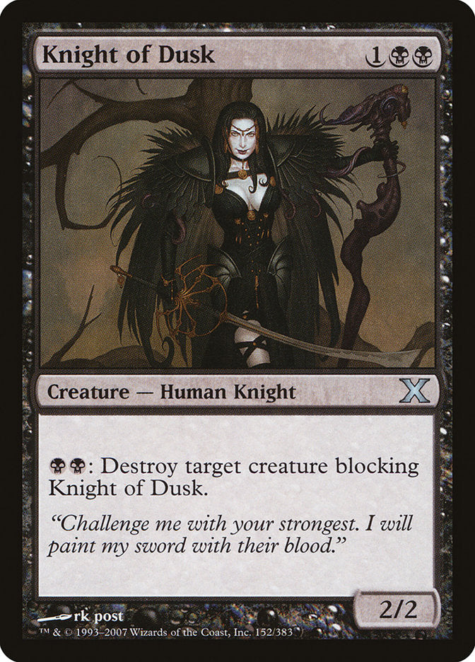 Knight of Dusk [Tenth Edition] | Jomio and Rueliete's Cards and Comics