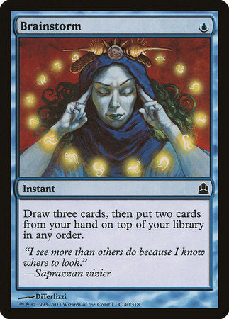 Brainstorm [Commander 2011] | Jomio and Rueliete's Cards and Comics