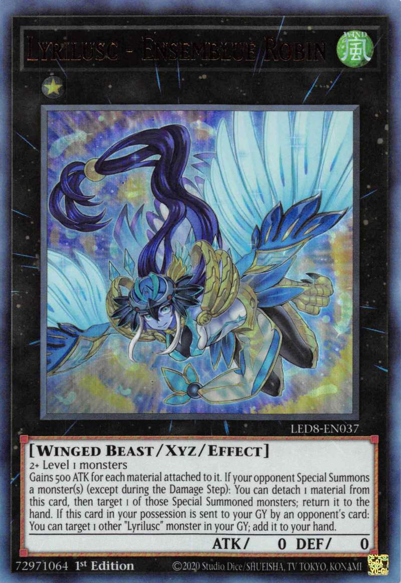 Lyrilusc - Ensemblue Robin [LED8-EN037] Ultra Rare | Jomio and Rueliete's Cards and Comics