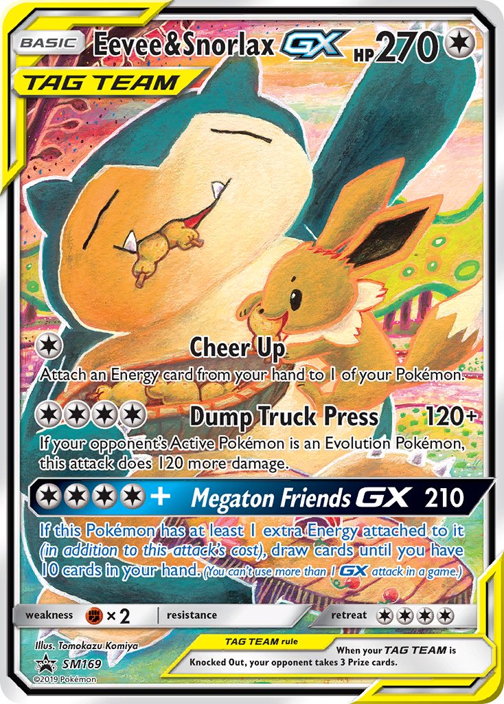 Eevee & Snorlax GX (SM169) [Sun & Moon: Black Star Promos] | Jomio and Rueliete's Cards and Comics