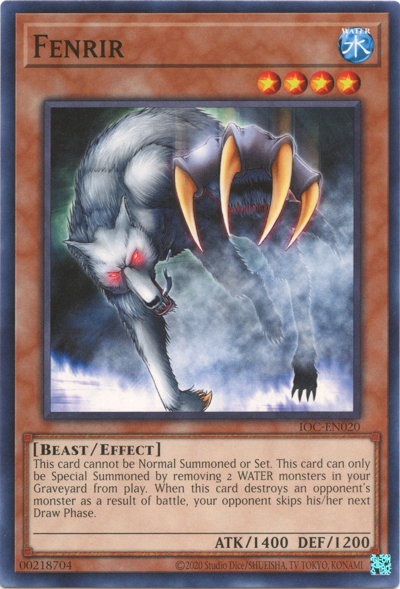 Fenrir (25th Anniversary) [IOC-EN020] Common | Jomio and Rueliete's Cards and Comics
