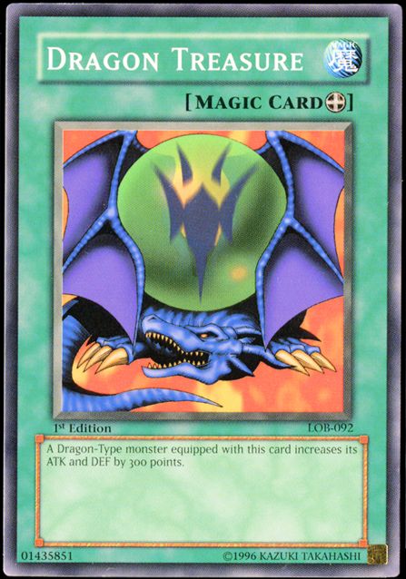 Dragon Treasure [LOB-092] Common | Jomio and Rueliete's Cards and Comics