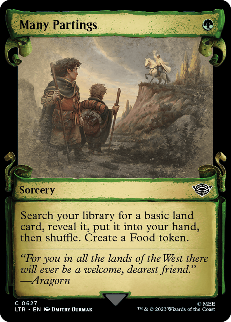 Many Partings [The Lord of the Rings: Tales of Middle-Earth Showcase Scrolls] | Jomio and Rueliete's Cards and Comics