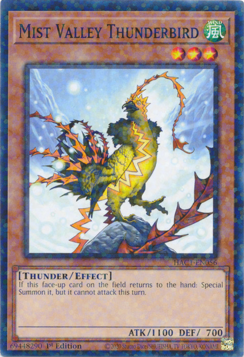 Mist Valley Thunderbird (Duel Terminal) [HAC1-EN056] Common | Jomio and Rueliete's Cards and Comics