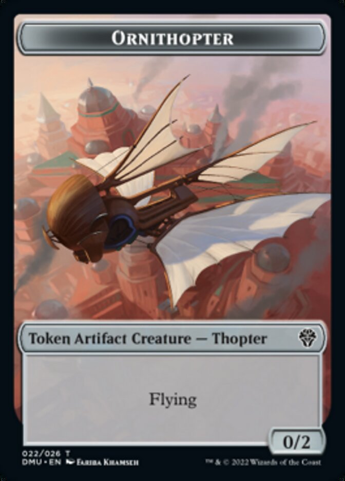 Ornithopter Token [Dominaria United Tokens] | Jomio and Rueliete's Cards and Comics