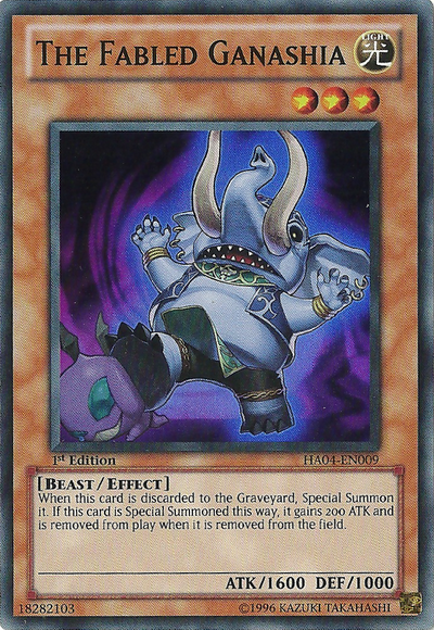 The Fabled Ganashia [HA04-EN009] Super Rare | Jomio and Rueliete's Cards and Comics