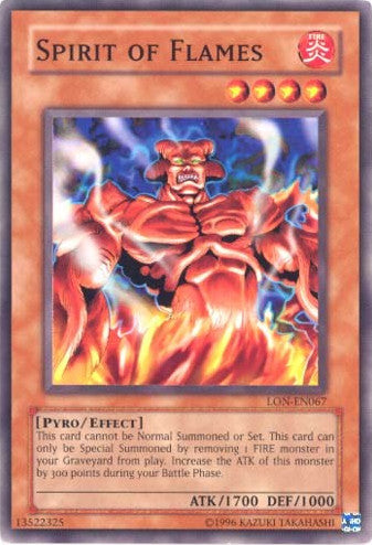 Spirit of Flames [LON-EN067] Common | Jomio and Rueliete's Cards and Comics