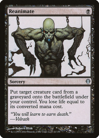 Reanimate [Archenemy] | Jomio and Rueliete's Cards and Comics
