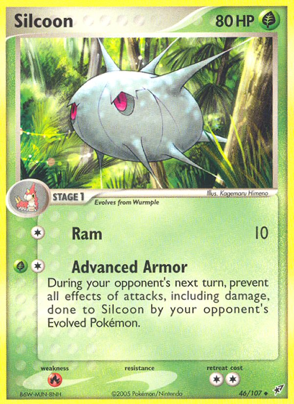 Silcoon (46/107) [EX: Deoxys] | Jomio and Rueliete's Cards and Comics