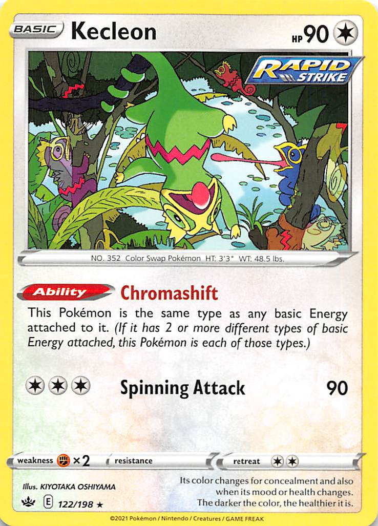 Kecleon (122/198) [Sword & Shield: Chilling Reign] | Jomio and Rueliete's Cards and Comics