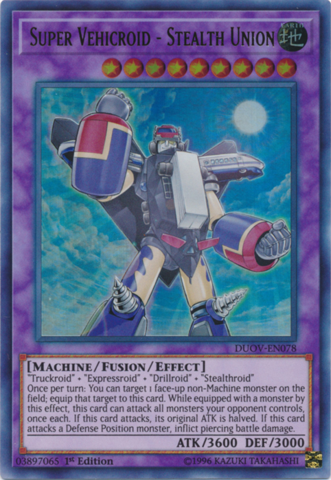 Super Vehicroid - Stealth Union [DUOV-EN078] Ultra Rare | Jomio and Rueliete's Cards and Comics