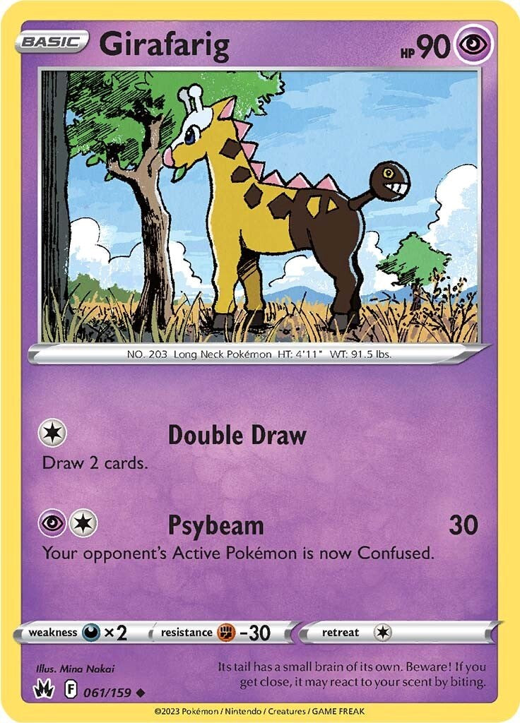 Girafarig (061/159) [Sword & Shield: Crown Zenith] | Jomio and Rueliete's Cards and Comics