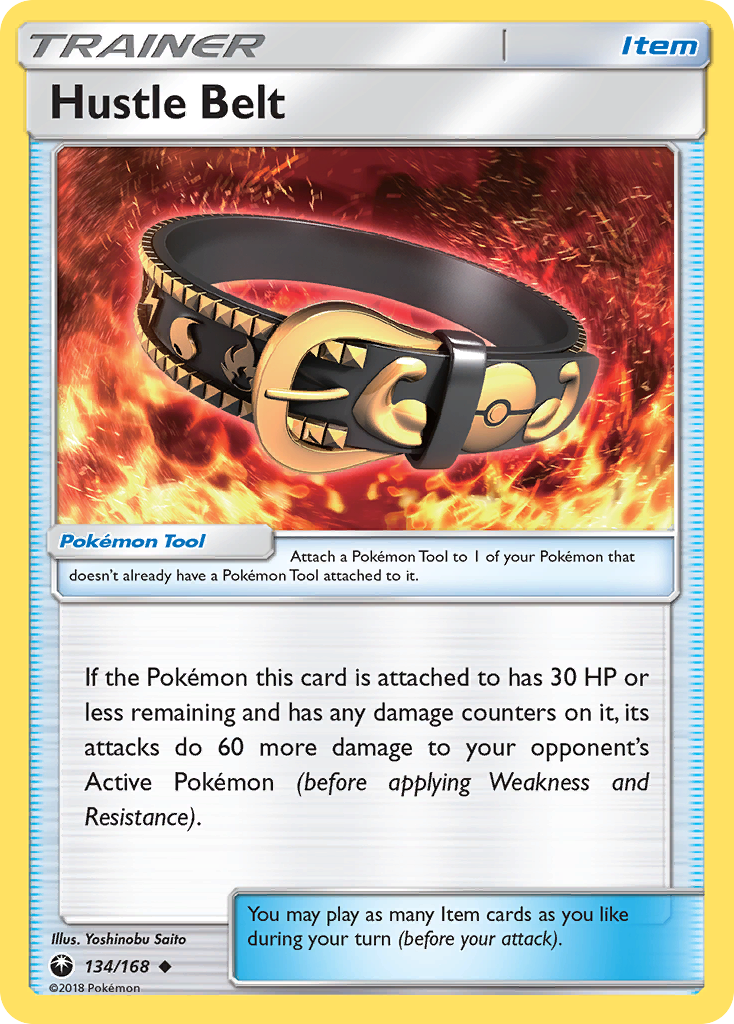 Hustle Belt (134/168) [Sun & Moon: Celestial Storm] | Jomio and Rueliete's Cards and Comics