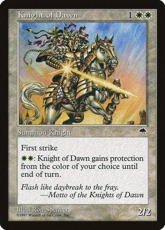 Knight of Dawn [Tempest] | Jomio and Rueliete's Cards and Comics