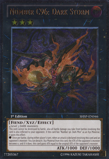 Number C96: Dark Storm (UTR) [SHSP-EN046] Ultimate Rare | Jomio and Rueliete's Cards and Comics