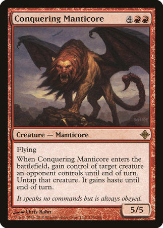 Conquering Manticore [Rise of the Eldrazi] | Jomio and Rueliete's Cards and Comics