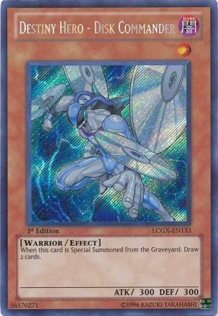 Destiny HERO - Disk Commander [LCGX-EN133] Secret Rare | Jomio and Rueliete's Cards and Comics