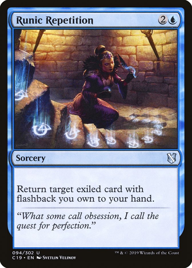 Runic Repetition [Commander 2019] | Jomio and Rueliete's Cards and Comics