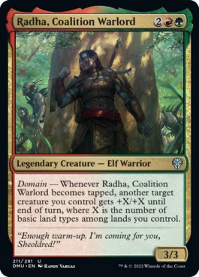 Radha, Coalition Warlord [Dominaria United] | Jomio and Rueliete's Cards and Comics