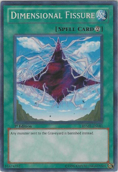 Dimensional Fissure [RYMP-EN081] Secret Rare | Jomio and Rueliete's Cards and Comics