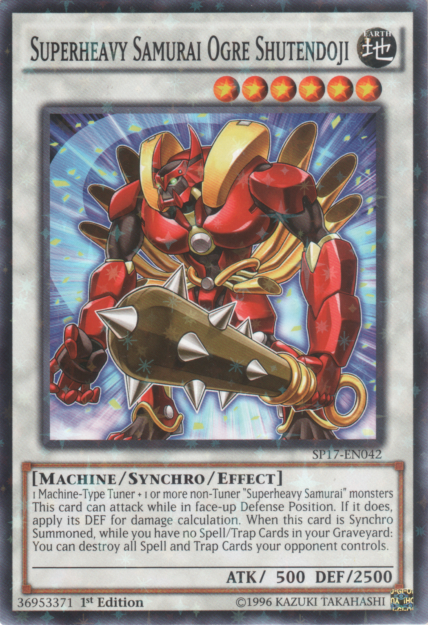 Superheavy Samurai Ogre Shutendoji (Starfoil) [SP17-EN042] Starfoil Rare | Jomio and Rueliete's Cards and Comics
