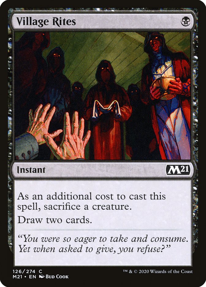 Village Rites [Core Set 2021] | Jomio and Rueliete's Cards and Comics