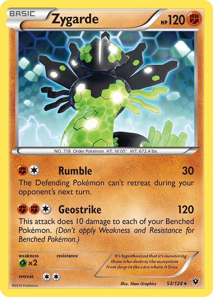 Zygarde (53/124) (Theme Deck Exclusive) [XY: Fates Collide] | Jomio and Rueliete's Cards and Comics