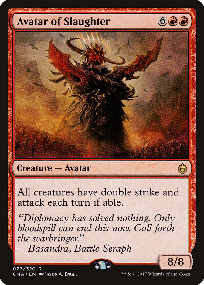 Avatar of Slaughter [Commander Anthology] | Jomio and Rueliete's Cards and Comics