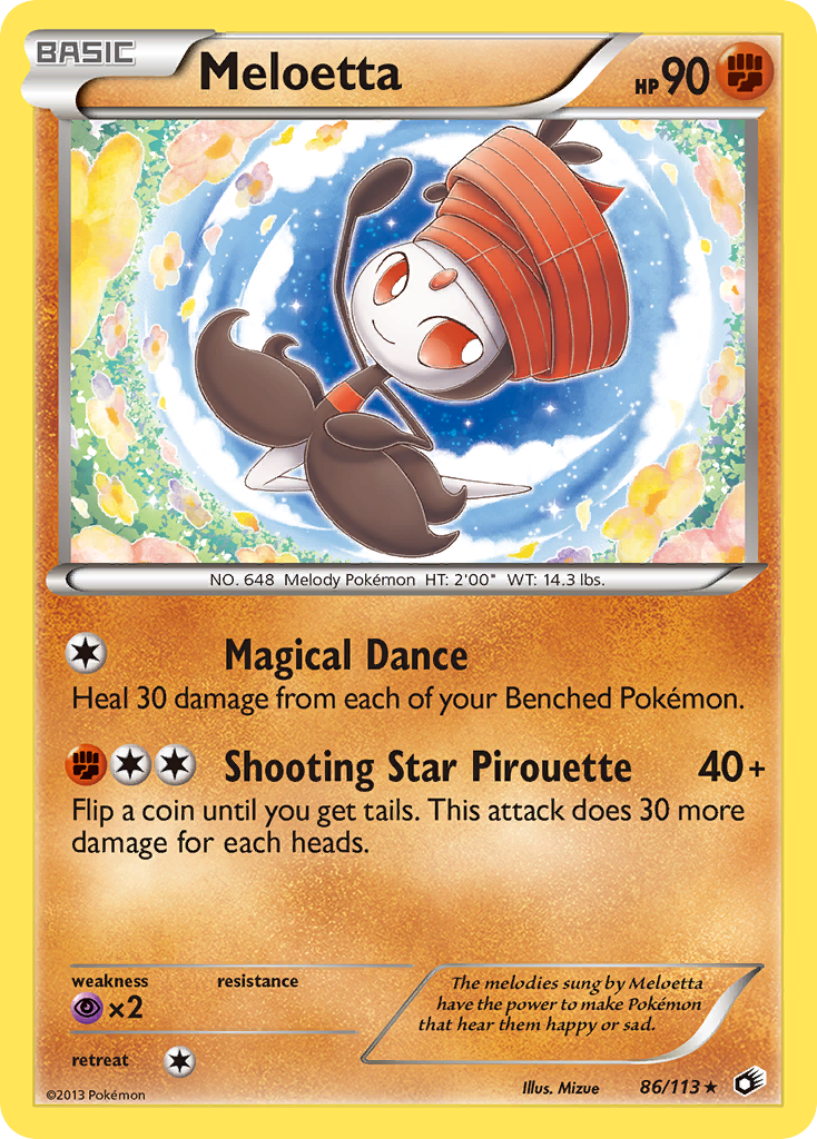 Meloetta (86/113) [Black & White: Legendary Treasures] | Jomio and Rueliete's Cards and Comics