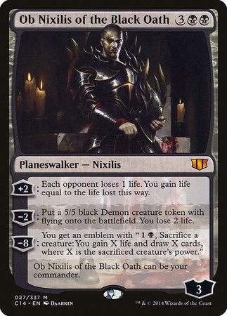 Ob Nixilis of the Black Oath [Commander 2014] | Jomio and Rueliete's Cards and Comics