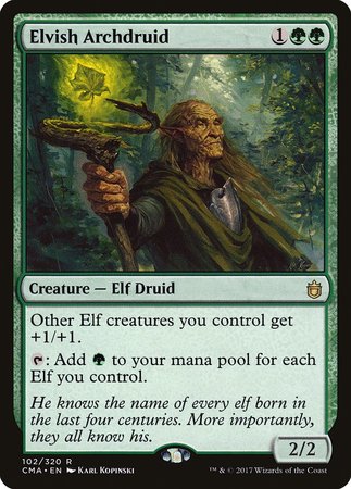 Elvish Archdruid [Commander Anthology] | Jomio and Rueliete's Cards and Comics