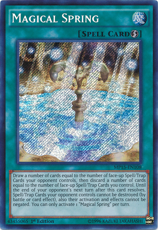 Magical Spring [MP15-EN108] Secret Rare | Jomio and Rueliete's Cards and Comics