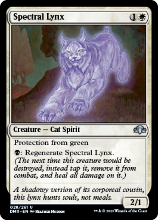 Spectral Lynx [Dominaria Remastered] | Jomio and Rueliete's Cards and Comics