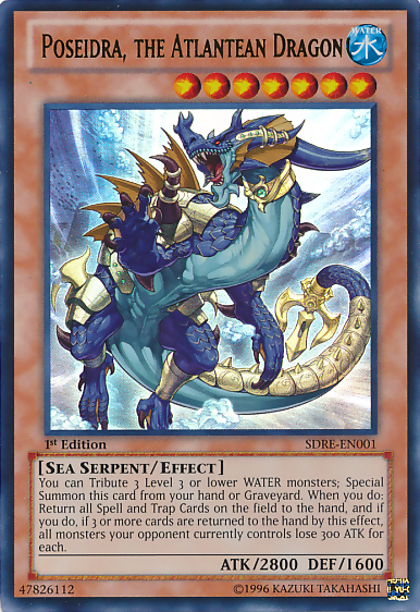 Poseidra, the Atlantean Dragon [SDRE-EN001] Ultra Rare | Jomio and Rueliete's Cards and Comics