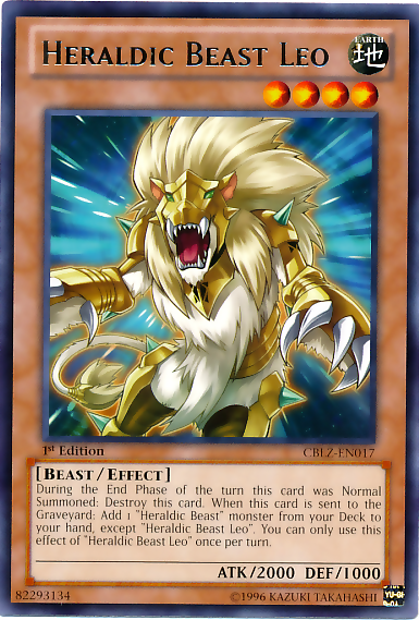 Heraldic Beast Leo [CBLZ-EN017] Rare | Jomio and Rueliete's Cards and Comics
