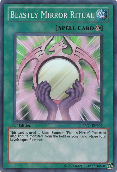 Beastly Mirror Ritual [PRC1-EN002] Super Rare | Jomio and Rueliete's Cards and Comics