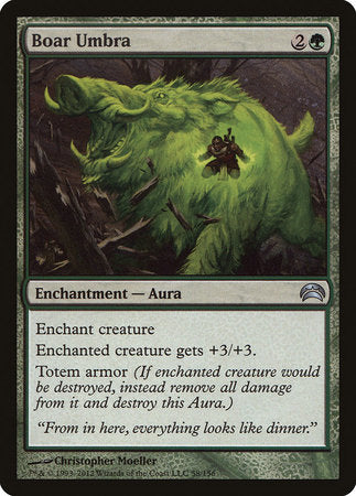 Boar Umbra [Planechase 2012] | Jomio and Rueliete's Cards and Comics