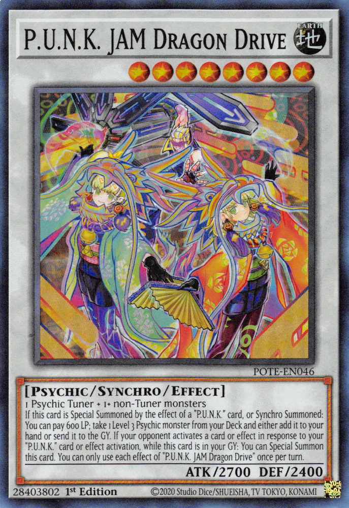 P.U.N.K. JAM Dragon Drive [POTE-EN046] Super Rare | Jomio and Rueliete's Cards and Comics