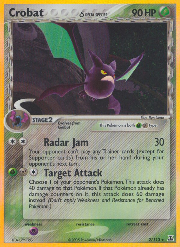 Crobat (2/113) (Delta Species) [EX: Delta Species] | Jomio and Rueliete's Cards and Comics