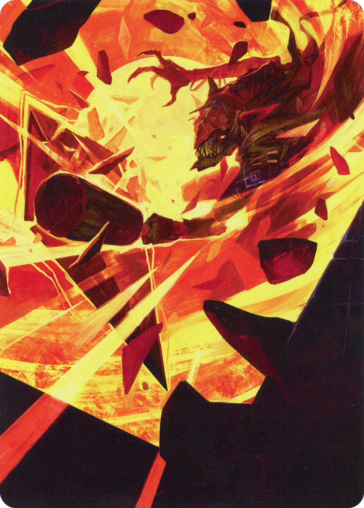 Zada, Hedron Grinder Art Card [March of the Machine Art Series] | Jomio and Rueliete's Cards and Comics